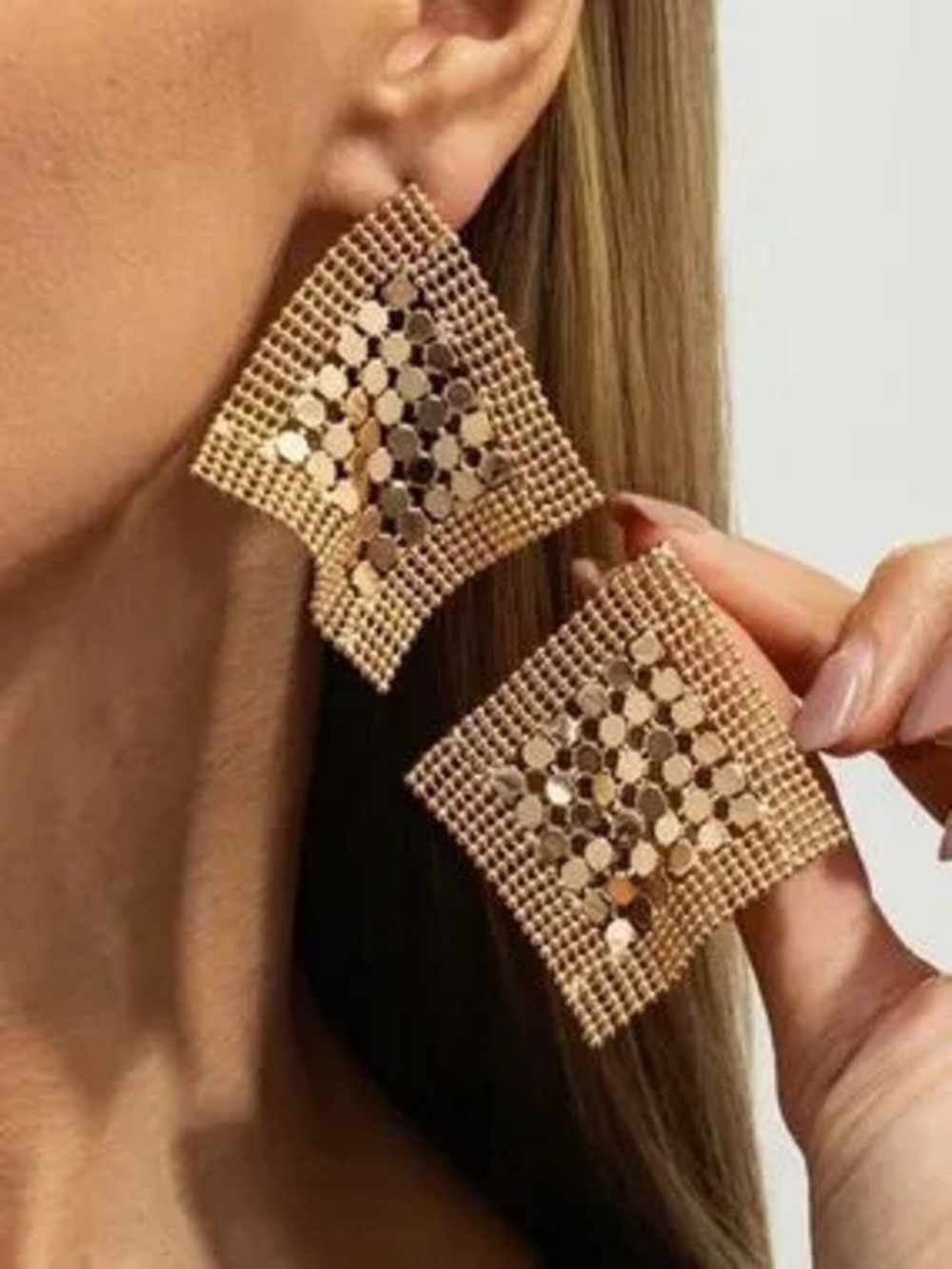 Veloura Gold Mosaic Earrings